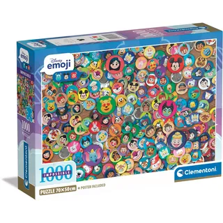 CLEMENTONI 39829 Puzzle 1000 Teile Erwachsene - Disney Puzzle Erwachsene in 70 x 50 cm - Puzzle Erwachsene anspruchsvoll von Clementoni