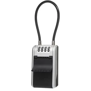 Master Lock Schlüsselkasten 5482EURD  mit abnehmbarem Bügel  Schwarz/Grau
