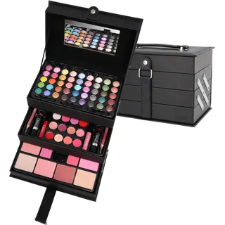 ZMILE COSMETICS Beauty Case Black Kosmetikkoffer vegane Kosmetik mit Schminke - Make Up Set für unterwegs, zum Reisen und Verschenken