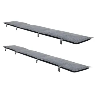 Dune Design Bankauflage 180 x 28 x 2 cm anthrazit 2 St.