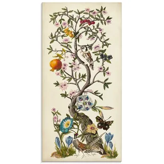 ARTland Glasbild »Chinoiserie Natur I«, Pflanzen, (1 St.), in verschiedenen Größen, beige