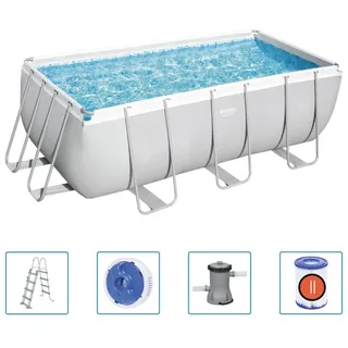 Bestway Power Steel Pool-Set Rechteckig 412x201x122 cm