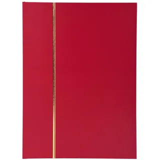 Exacompta 26133E Premium Briefmarken-Sammel-Album Classic mit 16 S. weinrot