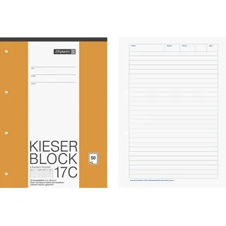 Brunnen Notizblock DIN A4 Liniert Blau