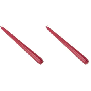 PAPSTAR 17961 50 Leuchterkerzen Durchmesser 2,2 cm, 25 cm, Bordeaux (Packung mit 2)