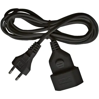 Brennenstuhl Verlängerungskabel IP44 schwarz H03VVH2-F 2x0,75, 5m (1161800)