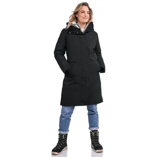 Schöffel Winter-Daunenmantel Down Parka Canterbury (4-Wege-Stretch, sehr warm, wasserdicht) schwarz Damen