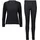 Damen-Set Sweatshirt und Hose Schwarz 36