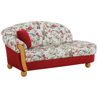 Home Affaire Ottomane »Milano, bequemes solitär Sofa im Landhaus-Stil, B/T/H 181/79/83cm«, rot