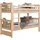 Etagenbett Sammy 90 x 200 cm Kiefer massiv lackiert weiß