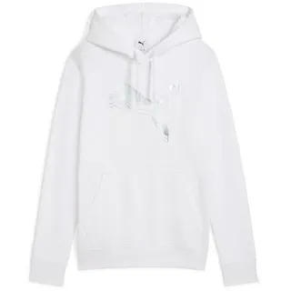 Puma Hoodie Metallic Silver/Weiß M