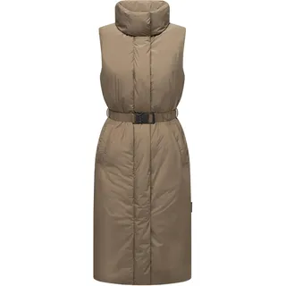 Longweste NAVAHOO "Longweste Abendlied XIV", Damen, Gr. S, braun (stone braun), Obermaterial: 100% Polyester Pol. recyc..  Futter: 100% Polyester Pol. recyc.. 100% Polyester Pol. recyc.., Westen Longweste
