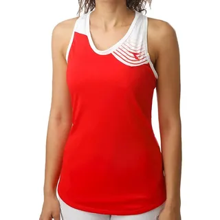 Diadora Damen, Court Tank-Top Rot, Weiß, M Oberbekleidung, M