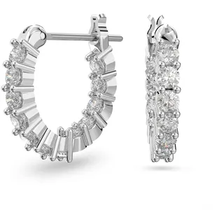 Swarovski Creolen Matrix Vittore Weiss rhodiniert