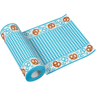 Paw Decor Collection Tischläufer Airlaid 24m kariert Bavarian Brezel