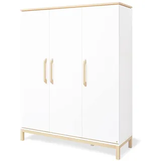 Pinolino Kinderkleiderschrank Light 1-türig 140 cm Ahorn lackiert weiß