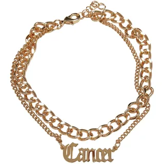 Urban Classics Unisex Fußkettchen Zodiac Golden Anklet, Farbe cancer, Größe L/XL