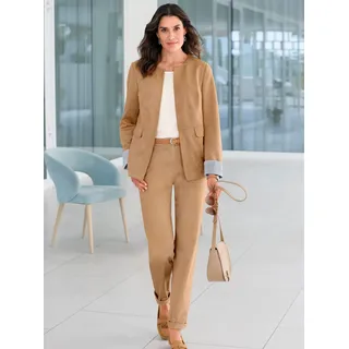 Lederimitat-Blazer "Lederimitat-Blazer", camel