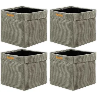 lycce Aufbewahrungskorb Casual 33 x 33 x 31 cm 4-tlg. taupe