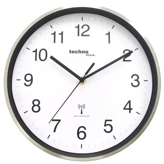 Technoline Funkwanduhr 25,0 cm WT8925 silber