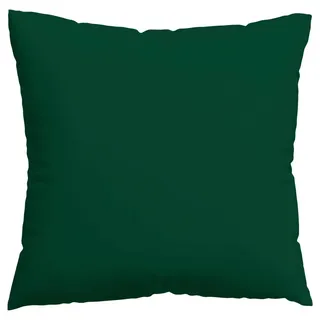 Schlafgut Kissenhülle , Dunkelgrün , Textil , Uni , 40x40 cm , Textiles Vertrauen - Oeko-Tex®, AZO-frei, Oeko-Tex® Standard 100 , bügelleicht, bügelfrei, hochwertige Qualität, formstabil, langlebig , Heimtextilien, Bezüge, Kissenbezüge