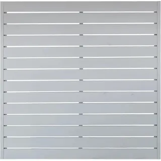 Sichtschutzzaunelement Faro Grau lackiert 180 cm x 180 cm