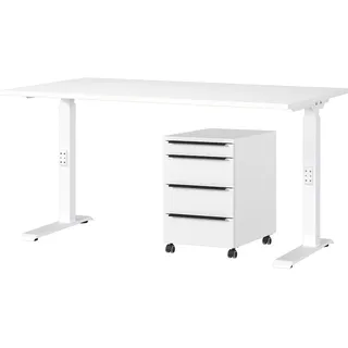 Germania "Mailand", 2 Stk. tlg. inkl. Schreibtisch und Rollcontainer,