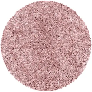 Ayyildiz Sydney Hochflorteppich Ø 200 cm Rosa
