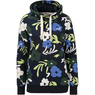 Ragwear Kapuzensweatshirt »YODIS PRINT«, floraler Allover Print, blau