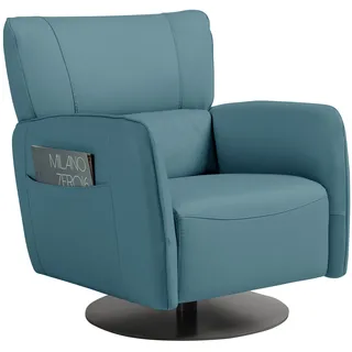 Egoitaliano Sessel Honey Wippfunktion drehbar 74 x 85 x 85 cm Blau