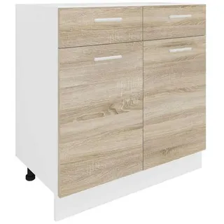 VCM Unterschrank Esilo 80 x 46 x 82 cm Braun