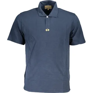 Herren Kurzarm Polo Blau – Regular Fit mit Stickerei & Logo - Blau