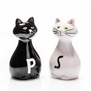 Pfeffer- und Salzstreuer Katze