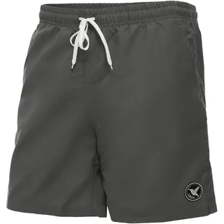 Ladeheid Badehose Herren, Bequeme Lange Badeshorts mit Breitem Gummibund, Kordelzug und Taschen, Schwimmhose Boardshorts – LA40-129 (Graphit, M)