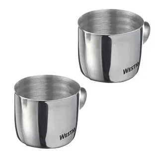 Westmark Milchkännchen Brasilia 2er Set, Milchkanne, Grau