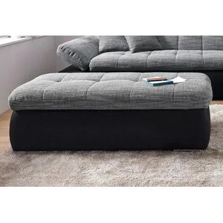 DOMO collection Hocker Moric Mikrofaser 136 x 43 x 64 cm Grau