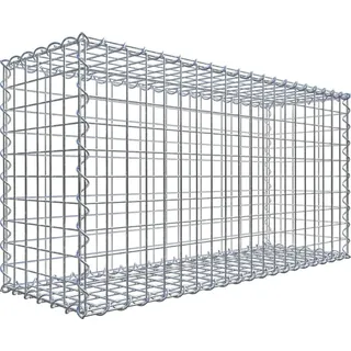 Gabiona Gabionenkorb 50 cm x 100 cm x 30 cm Maschenw 5 cm x 5 cm