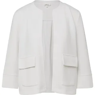s.Oliver Scuba-Jacke Relaxed Fit 3/4-Arm Weiß 46