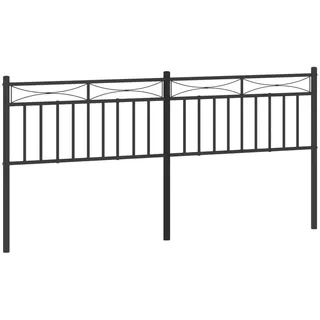 vidaXL Ersatz-Kopfteil Metall Schwarz 180 cm - Schwarz