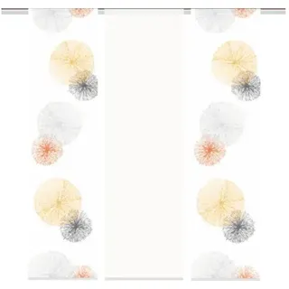 Flächenvorhang Scoppio 3er-Set orange 60x245 cm