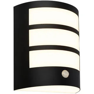 Briloner - LED Wandleuchte ohne Stromanschluss mit Bewegungsmelder, Dämmerungssensor, 20 sek. Timer, Wandlampe Akku, Außenleuchte, Außenbeleuchtung