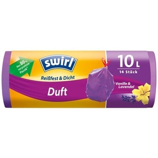 Swirl swirl® Müllbeutel Reißfest & Dicht Duft 7239 10,0 l rot, 14 St.