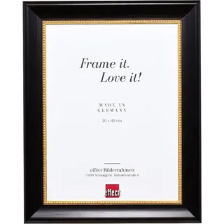 Holz-Fotorahmen Profil 95 schwarz 9x13 cm Museumsglas
