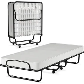 Costway Gästebett 80 x 190 cm schwarz/weiß