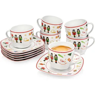 sänger Kaffeetasse mit Untertasse 0,175 l Weiß 12 St.