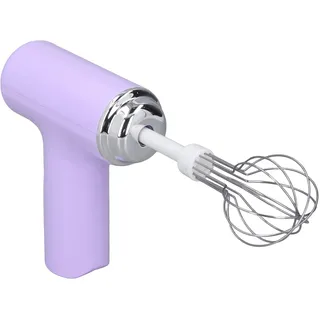 Elektrisches Ei -Schneebesen, Leichter Handheld -Mixer für Creme, Butter, mit Austauschbaren Flüchtlingen, Schnurloses Design für Salatdressing, Eiwischen (Veilchen)
