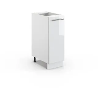 Vicco Apothekerschrank Fame-Line 30 x 51,6 x 82 cm Weiß Hochglanz