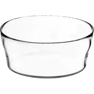KADAX Glasschale, Salatschüssel, runde Glasschüssel, 19 cm Durchmesser, tiefe Schale für Obst, Salat, Süßigkeiten, stapelbare Obstschale, große Salatschale, Tischdeko, transparent