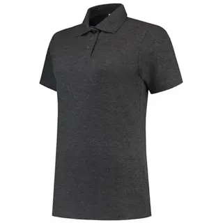 Tricorp 201010 Casual Damen Poloshirt, 50% Gekämmte Baumwolle/50% Polyester, 180g/m2, Anthrazit Melange, Größe M