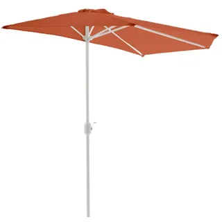VCM Sonnenschirm halbrund Ø 200 cm Orange